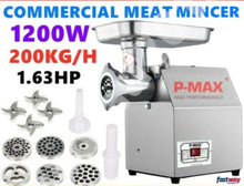 Load image into Gallery viewer, 1.63HP Commercial Meat Mincer- Electric Grinder &amp; Sausage Maker Filler 1200W
