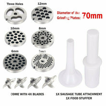 Load image into Gallery viewer, 1.63HP Commercial Meat Mincer- Electric Grinder &amp; Sausage Maker Filler 1200W
