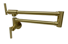 Load image into Gallery viewer, 2023 Brushed Gold Kitchen tap Wall Mounted Pot Filler Single Cold Water inlet
