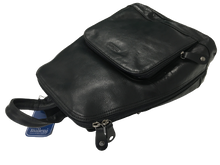 Load image into Gallery viewer, Milleni Genuine Italian Leather Soft Nappa Leather Backpack Travel Bag - Black
