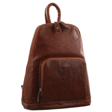 Load image into Gallery viewer, Milleni Womens Bag Italian Leather Soft Nappa Leather Backpack Travel - Chestnut
