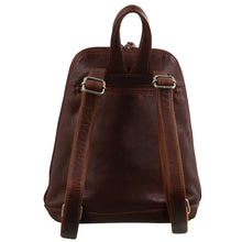 Load image into Gallery viewer, Milleni Womens Bag Italian Leather Soft Nappa Leather Backpack Travel - Chestnut
