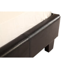 Load image into Gallery viewer, Single PU Leather Bed Frame Black

