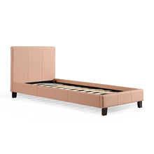 Load image into Gallery viewer, Single PU Leather Bed Frame Pink
