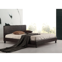 Load image into Gallery viewer, Double PU Leather Bed Frame Brown
