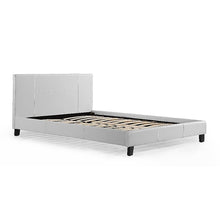 Load image into Gallery viewer, Queen PU Leather Bed Frame White
