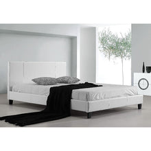 Load image into Gallery viewer, Queen PU Leather Bed Frame White
