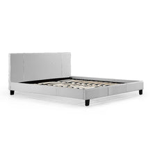 Load image into Gallery viewer, King PU Leather Bed Frame White
