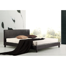 Load image into Gallery viewer, King PU Leather Bed Frame Black
