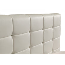 Load image into Gallery viewer, Double PU Leather Deluxe Bed Frame White
