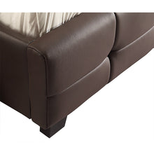 Load image into Gallery viewer, Double PU Leather Deluxe Bed Frame Brown
