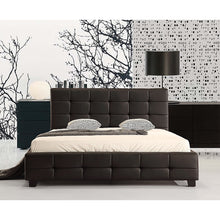 Load image into Gallery viewer, Double PU Leather Deluxe Bed Frame Black
