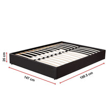 Load image into Gallery viewer, PU Leather Double Bed Ensemble Frame
