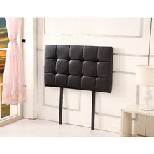 Load image into Gallery viewer, PU Leather Single Bed Deluxe Headboard Bedhead - Black
