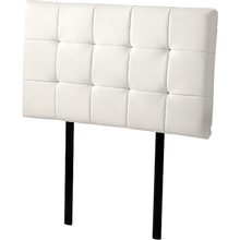 Load image into Gallery viewer, PU Leather Single Bed Deluxe Headboard Bedhead - White
