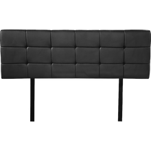 Load image into Gallery viewer, PU Leather Double Bed Deluxe Headboard Bedhead - Black
