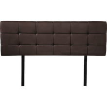 Load image into Gallery viewer, PU Leather Double Bed Deluxe Headboard Bedhead - Brown
