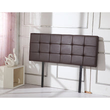 Load image into Gallery viewer, PU Leather Queen Bed Deluxe Headboard Bedhead - Brown
