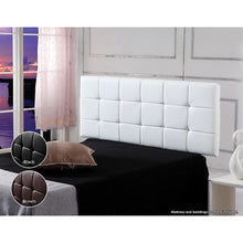 Load image into Gallery viewer, PU Leather Queen Bed Deluxe Headboard Bedhead - White
