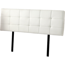 Load image into Gallery viewer, PU Leather King Bed Deluxe Headboard Bedhead - White
