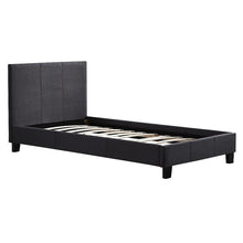 Load image into Gallery viewer, Single Linen Fabric Bed Frame Grey
