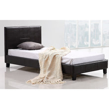 Load image into Gallery viewer, Single PU Leather Bed Frame Brown
