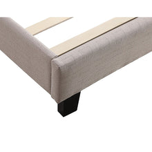 Load image into Gallery viewer, King Linen Fabric Bed Frame Beige
