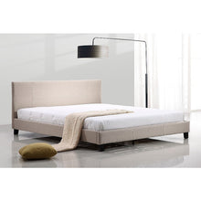 Load image into Gallery viewer, King Linen Fabric Bed Frame Beige
