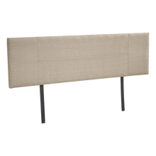 Load image into Gallery viewer, Linen Fabric King Bed Headboard Bedhead - Grey
