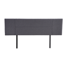 Load image into Gallery viewer, Linen Fabric King Bed Headboard Bedhead - Grey
