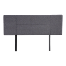 Load image into Gallery viewer, Linen Fabric Queen Bed Headboard Bedhead - Grey
