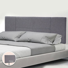 Load image into Gallery viewer, Linen Fabric Double Bed Headboard Bedhead - Grey
