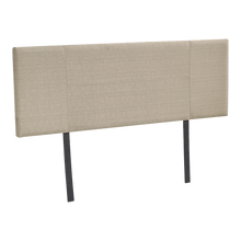 Load image into Gallery viewer, Linen Fabric Double Bed Headboard Bedhead - Beige
