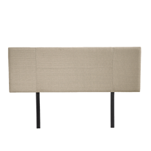 Load image into Gallery viewer, Linen Fabric Double Bed Headboard Bedhead - Beige
