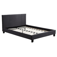 Load image into Gallery viewer, Double Linen Fabric Bed Frame Grey
