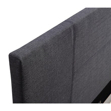 Load image into Gallery viewer, Queen Linen Fabric Bed Frame Grey

