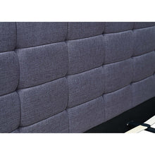 Load image into Gallery viewer, Linen Fabric King Deluxe Bed Frame Grey
