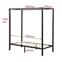 Load image into Gallery viewer, 4 Four Poster Single Bed Frame
