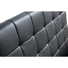Load image into Gallery viewer, King Single PU Leather Deluxe Bed Frame Black
