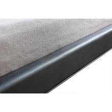 Load image into Gallery viewer, Double PU Leather Deluxe Bed Frame Black
