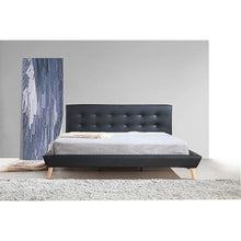 Load image into Gallery viewer, King PU Leather Deluxe Bed Frame Black
