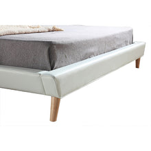 Load image into Gallery viewer, King PU Leather Deluxe Bed Frame White
