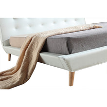 Load image into Gallery viewer, King PU Leather Deluxe Bed Frame White

