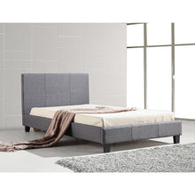 Load image into Gallery viewer, King Single Linen Fabric Bed Frame Grey
