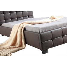Load image into Gallery viewer, King Single PU Leather Deluxe Bed Frame Brown
