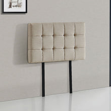 Load image into Gallery viewer, Linen Fabric Single Bed Deluxe Headboard Bedhead - Beige

