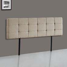 Load image into Gallery viewer, Linen Fabric King Bed Deluxe Headboard Bedhead - Beige
