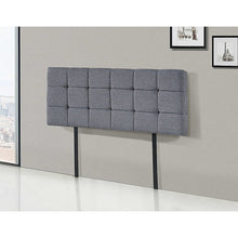 Load image into Gallery viewer, Linen Fabric Double Bed Deluxe Headboard Bedhead - Grey
