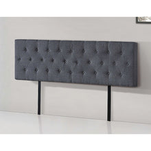 Load image into Gallery viewer, Linen Fabric King Bed Deluxe Headboard Bedhead - Grey
