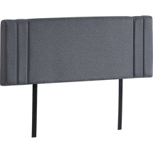 Load image into Gallery viewer, Linen Fabric Queen Bed Deluxe Headboard Bedhead - Grey
